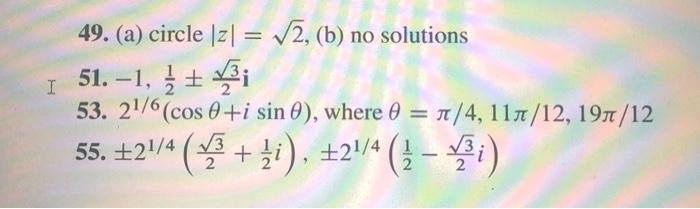 Solved how do I solve #49, 51, 53, and 55the answers are | Chegg.com