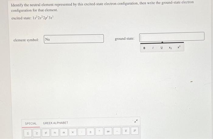 Solved Identify the neutral element represented by this | Chegg.com