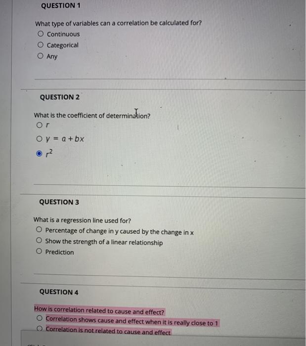 Solved QUESTION 1 What type of variables can a correlation | Chegg.com