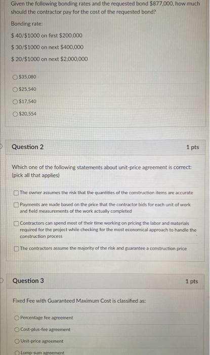 Solved Given the following bonding rates and the requested | Chegg.com