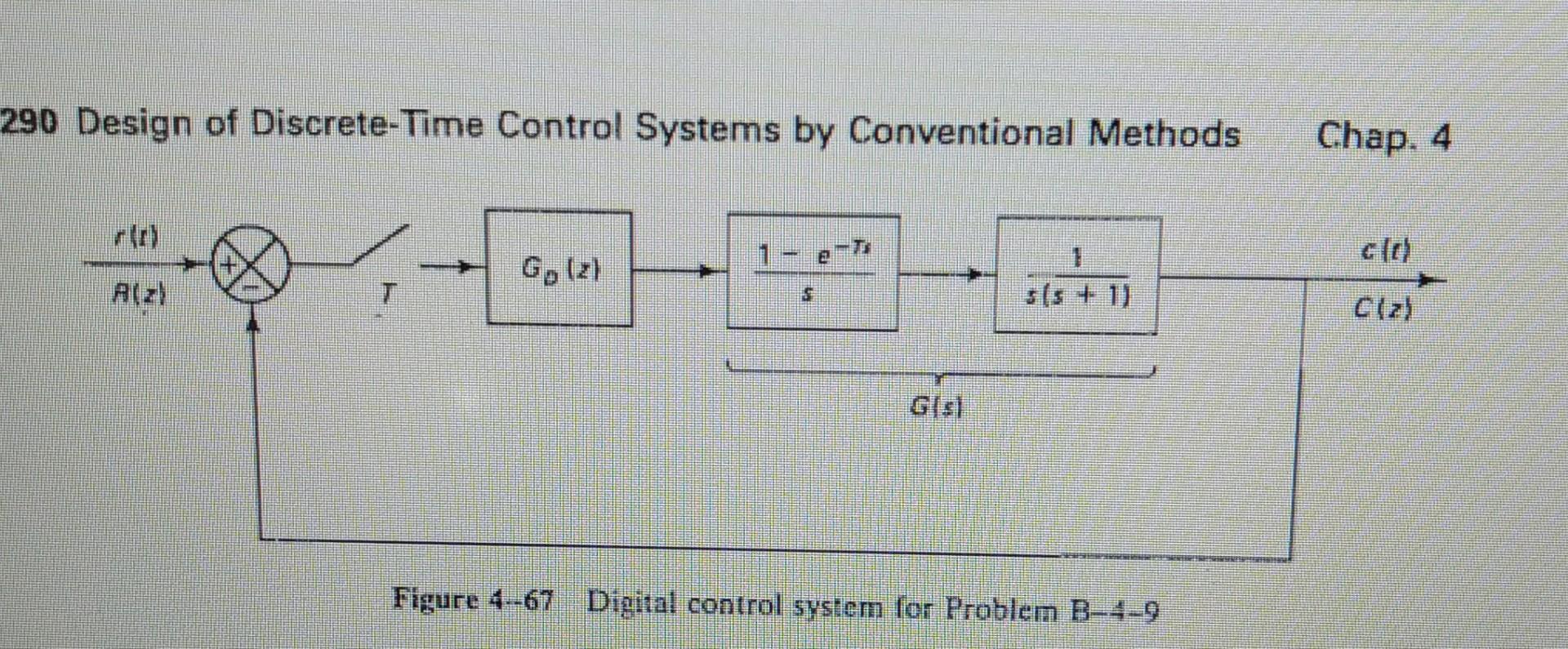 Solved Problem B-4-9 Referring to the digital control system | Chegg.com
