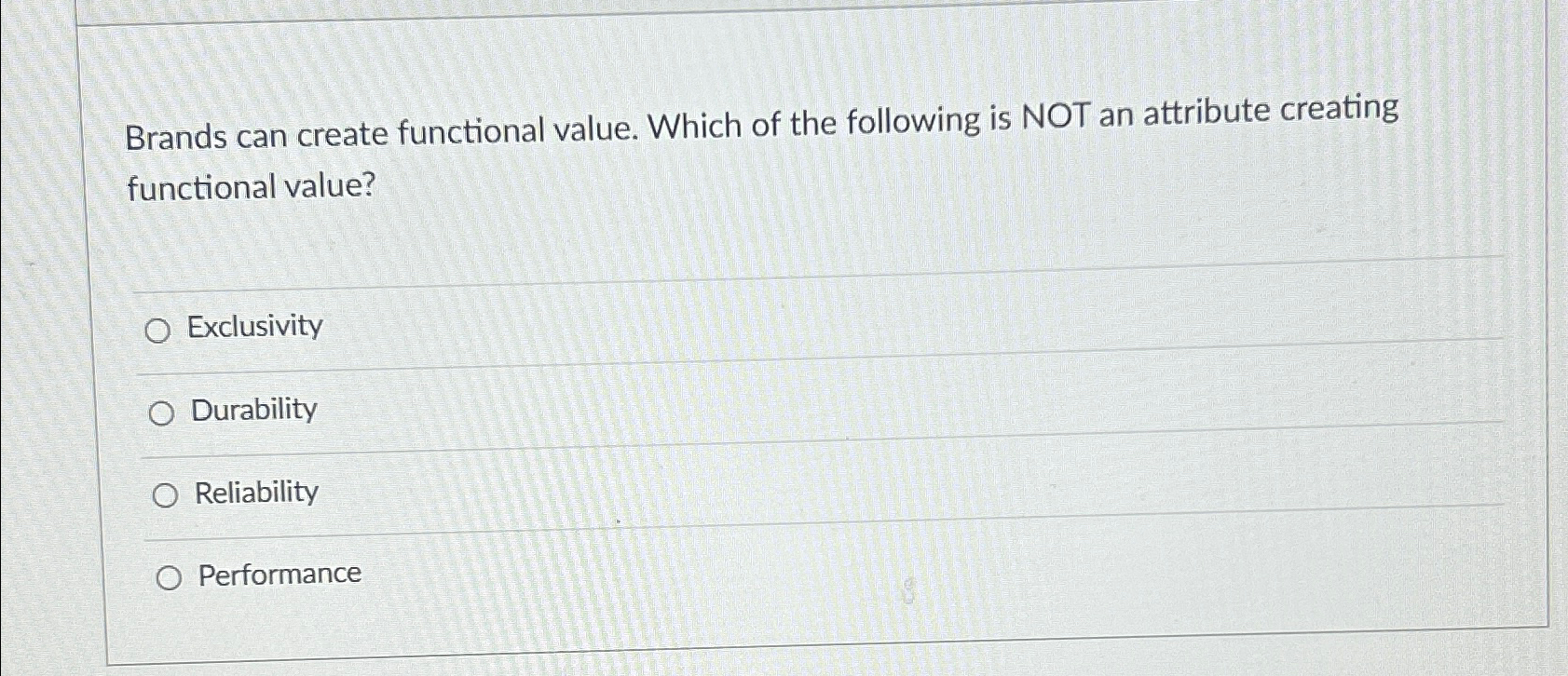 Solved Brands can create functional value. Which of the | Chegg.com