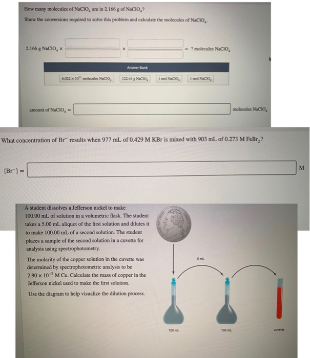 Solved How Many Molecules Of NaClO Are In 2 166 G Of NaCIO Chegg Com