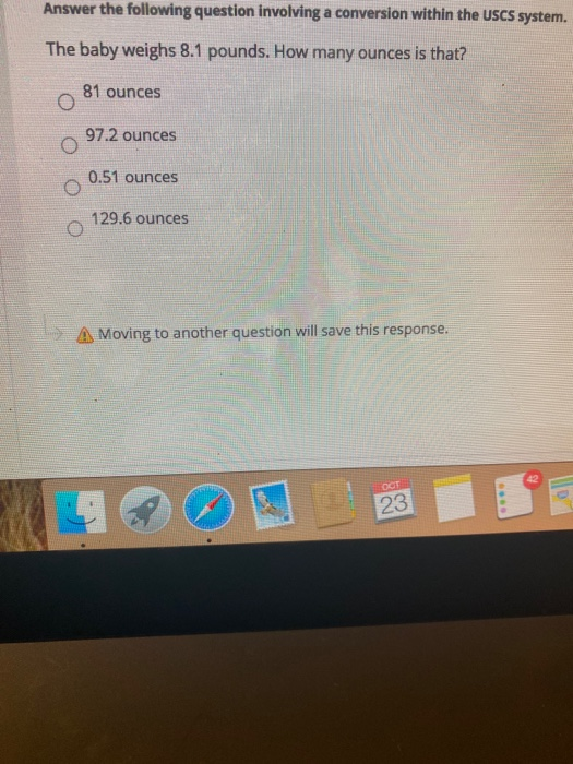 Solved Answer the following question involving a conversion | Chegg.com