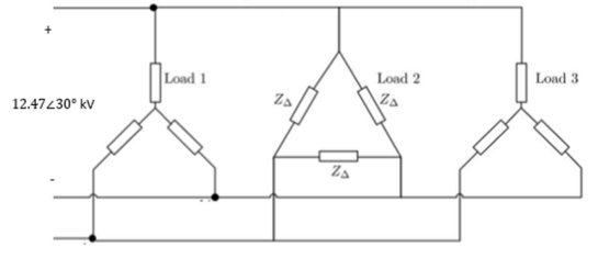 Solved Three-Phase Power Factor Correction: Three loads are | Chegg.com