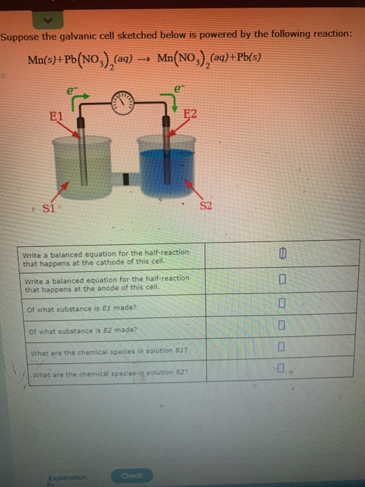 Solved Suppose the galvanic cell sketched below is powered | Chegg.com