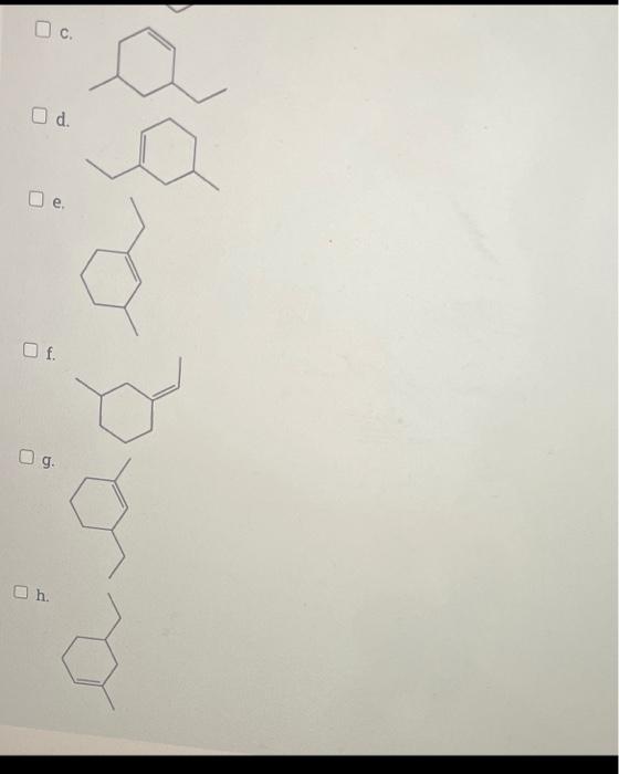 Solved Select The Four Structures That Can Not Be Possible | Chegg.com