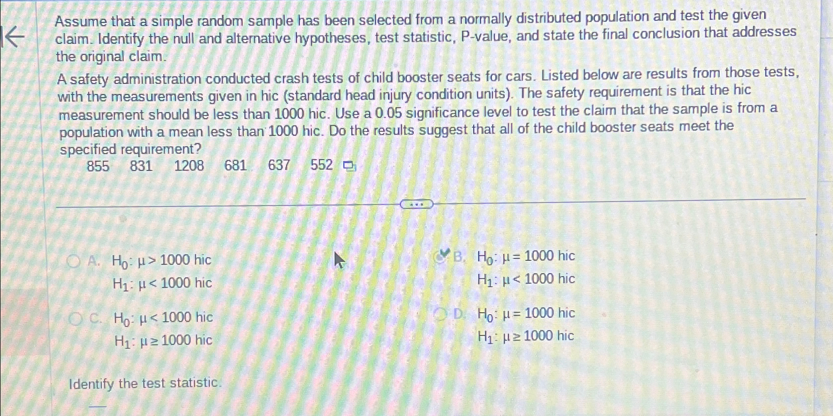 Solved Assume that a simple random sample has been selected | Chegg.com