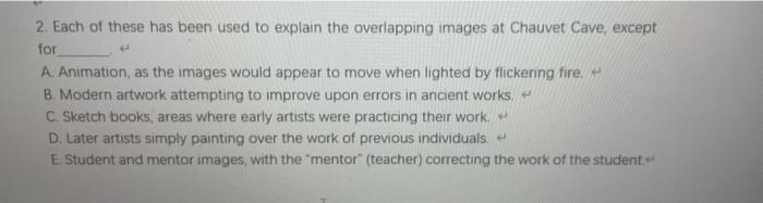Solved 2. Each of these has been used to explain the | Chegg.com