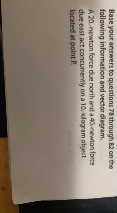 (1) Part B. Base your answers to questions 55 through | Chegg.com