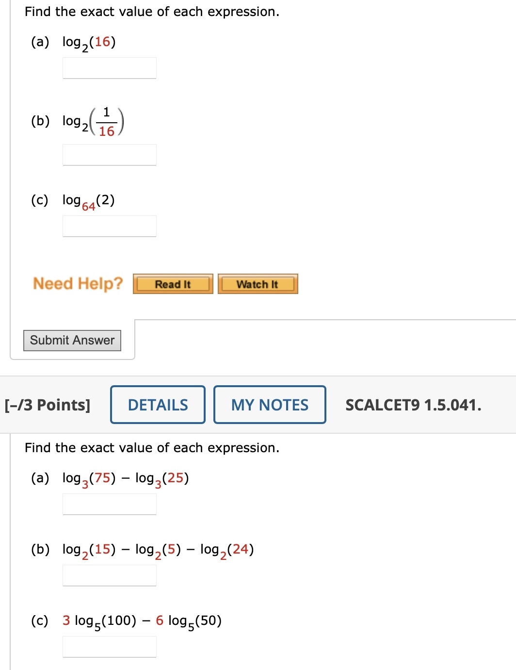 Solved Find the exact value of each | Chegg.com