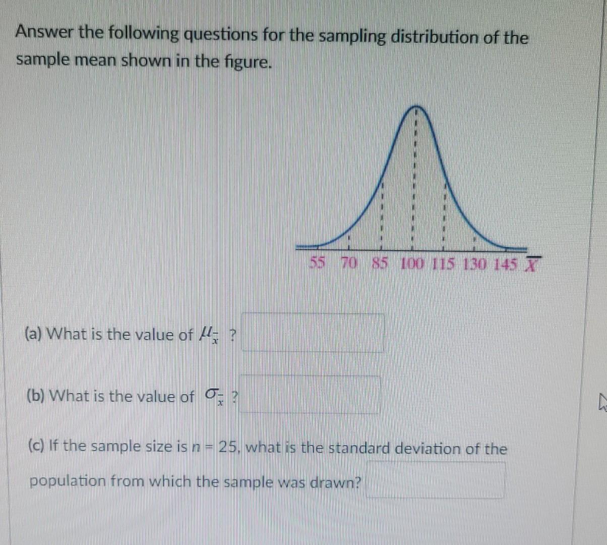Solved Answer the following questions for the sampling | Chegg.com