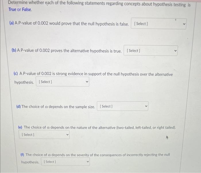 Solved Determine Whether Each Of The Following Statements | Chegg.com