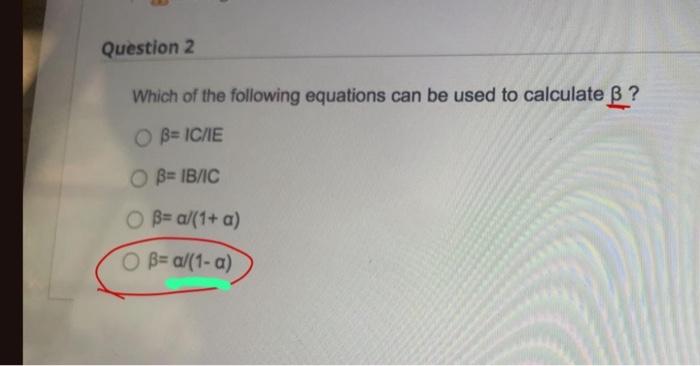Solved Which of the following equations can be used to | Chegg.com