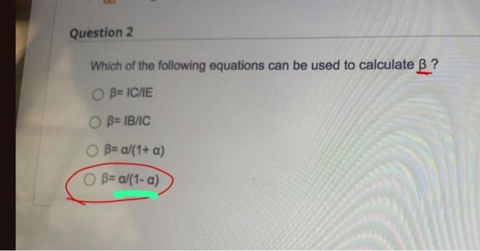 Solved Which Of The Following Equations Can Be Used To | Chegg.com