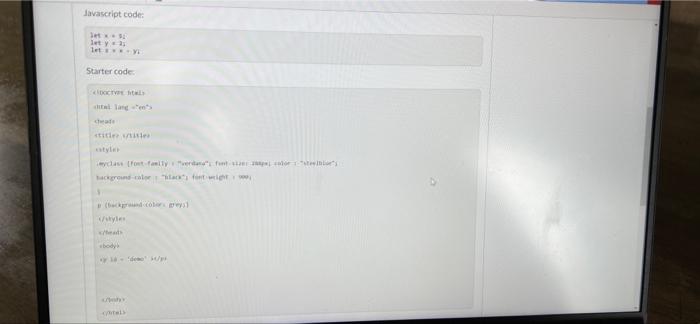 Solved how will you introduce the following javascript code | Chegg.com