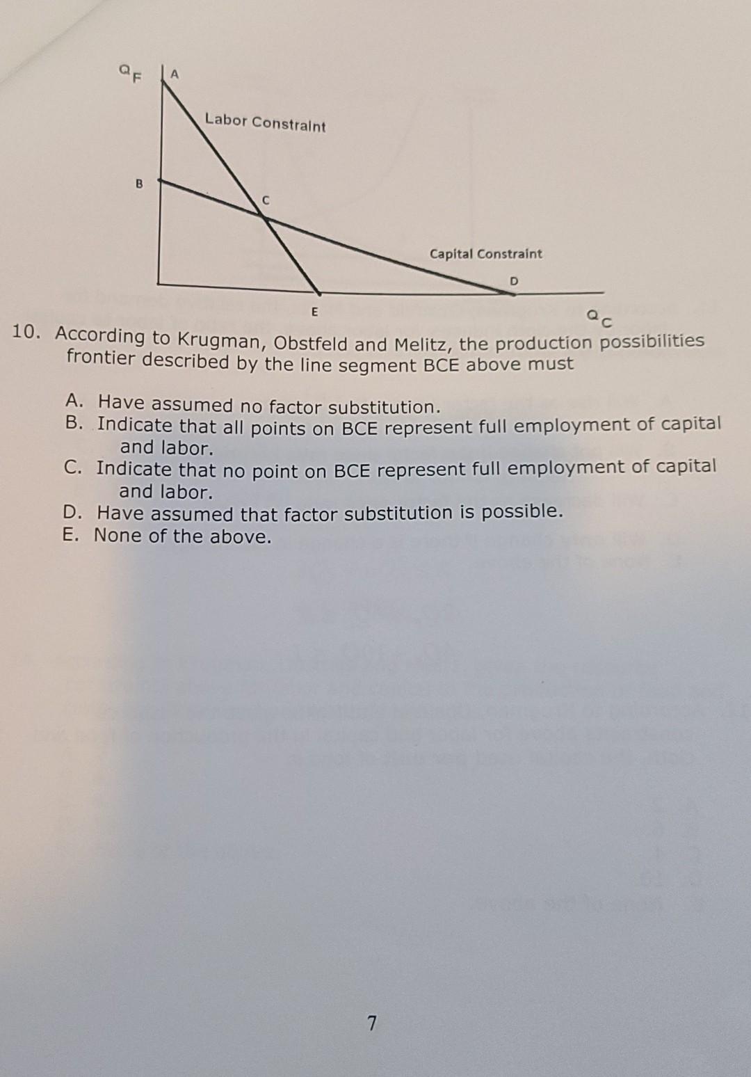 Solved Food Production Isovalue lines 7. In the diagram | Chegg.com
