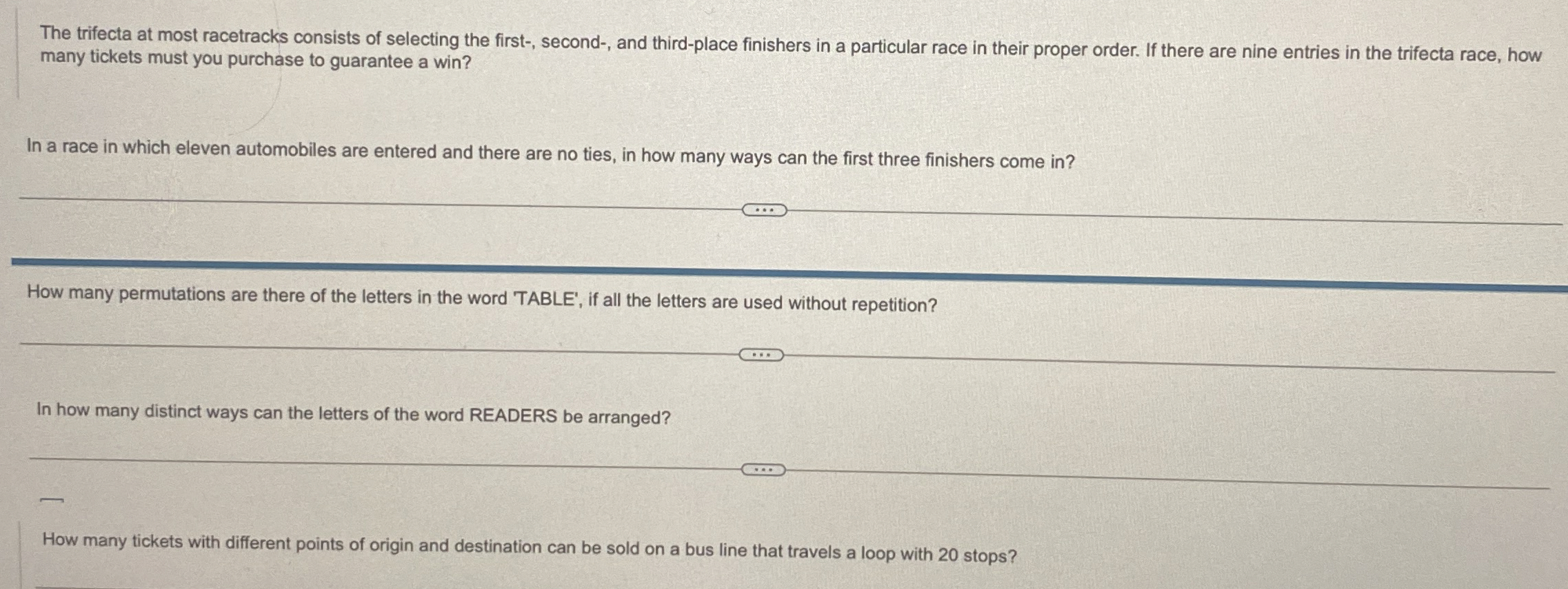 The trifecta at most racetracks consists of selecting | Chegg.com