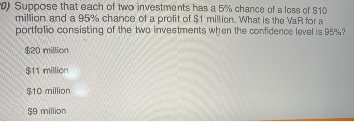 Solved 17) Suppose that an investment has a 2% chance of a | Chegg.com