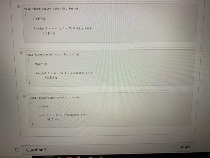 Solved Question 1 10 pts Given the function definition | Chegg.com