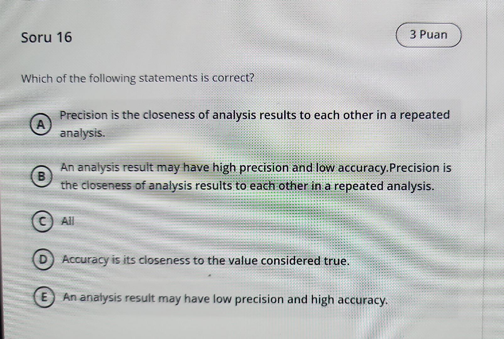 Solved Which of the following statements is correct?