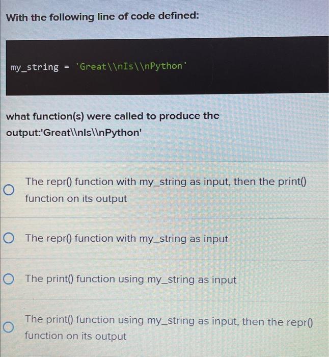 With the following line of code defined: \[ \text { | Chegg.com