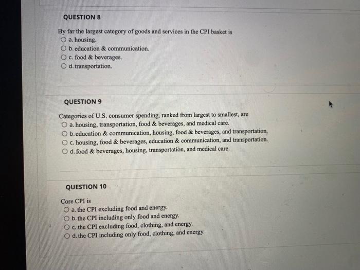 Solved Assume an economy experienced a positive rate of Chegg