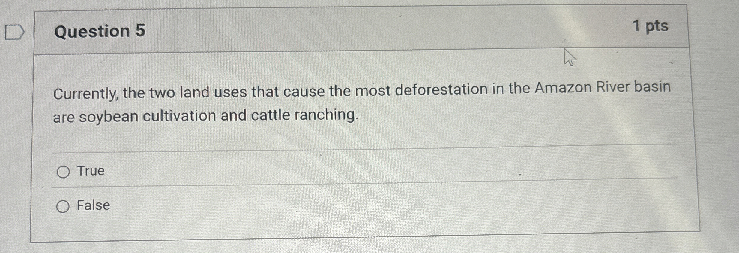 Solved Question 5Currently, the two land uses that cause the