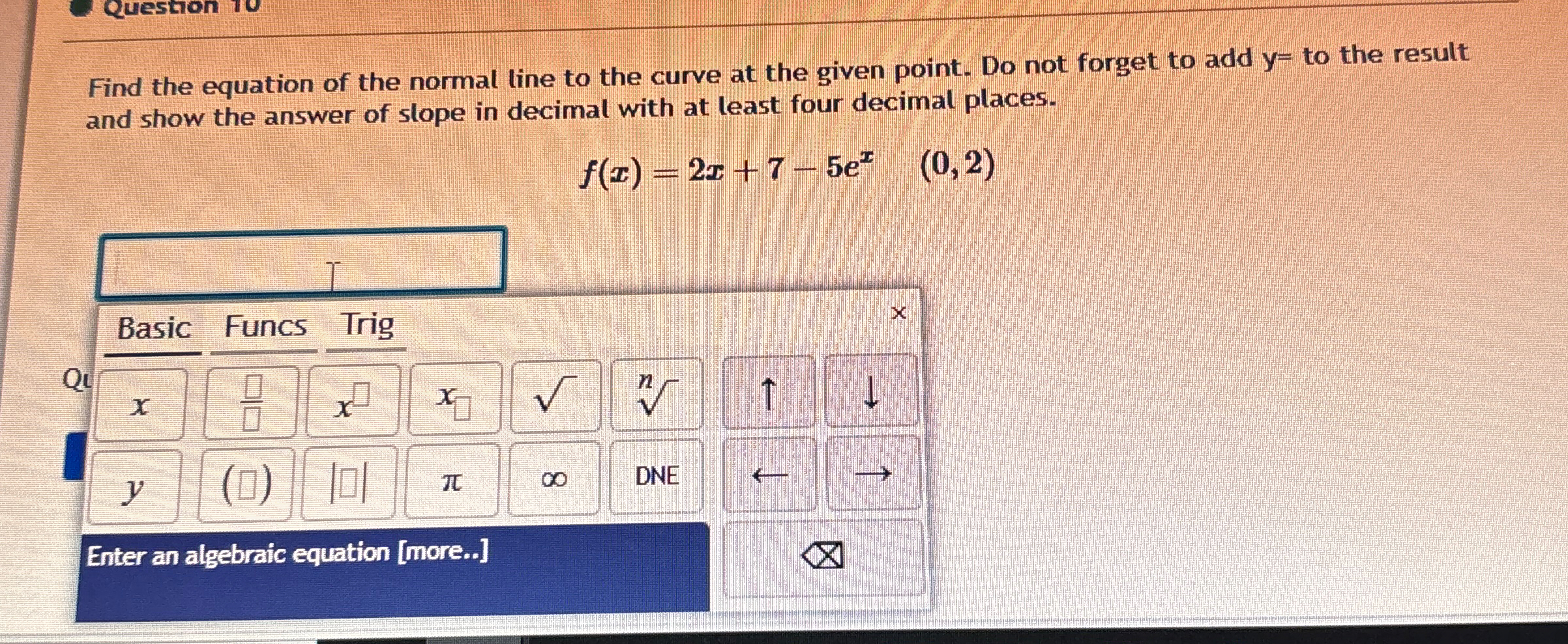 Solved Find the equation of the normal line to the curve at | Chegg.com
