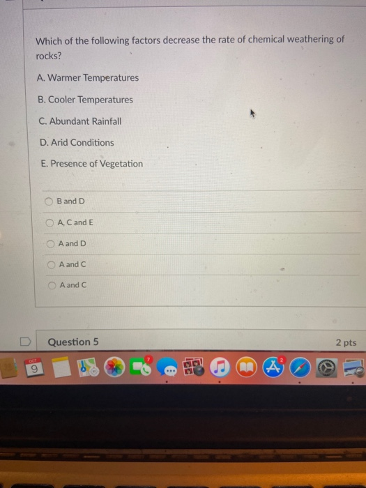Solved Which of the following factors decrease the rate of | Chegg.com