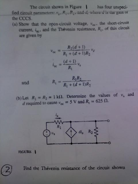 Solved The circuit shown in Figure 1 has four unspecified | Chegg.com