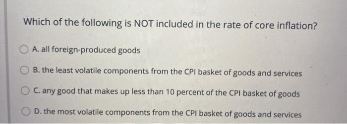 Solved Which of the following is NOT included in the rate of | Chegg.com