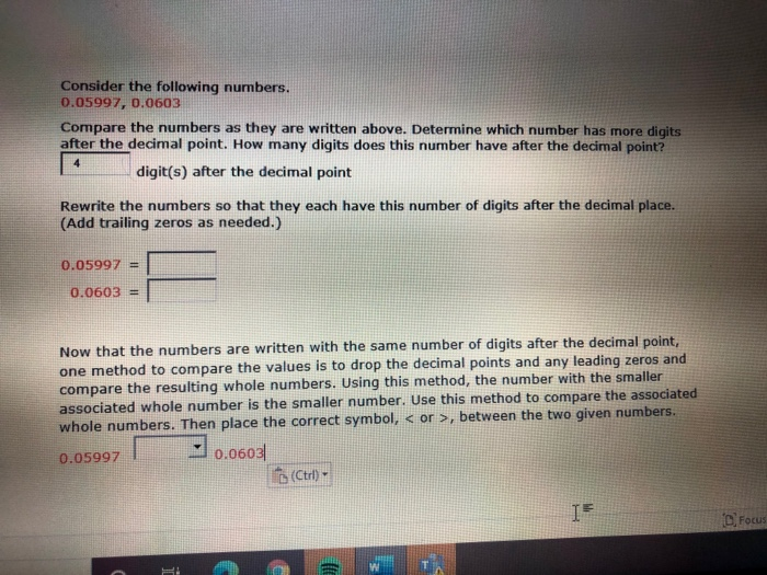 Trailing Numbers Solved Consider the following numbers. 0.05997, 0.0603 | Chegg.com