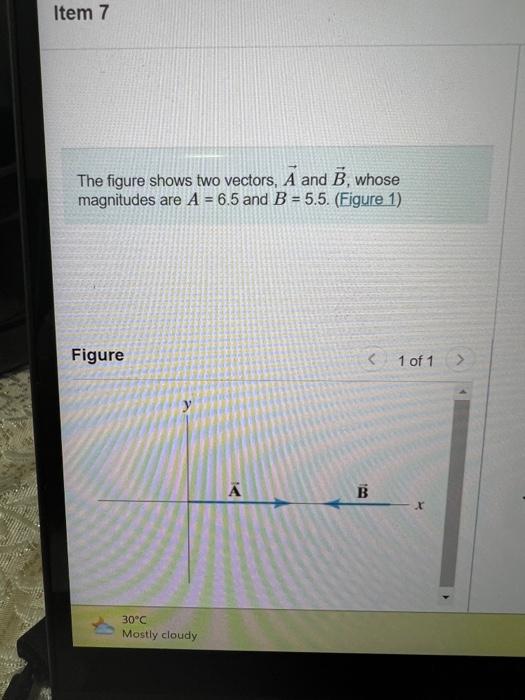 Solved The Figure Shows Two Vectors, A And B, Whose | Chegg.com