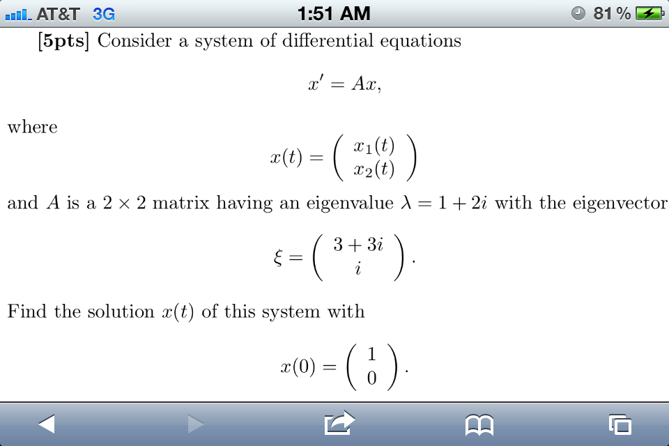 differential equation systems