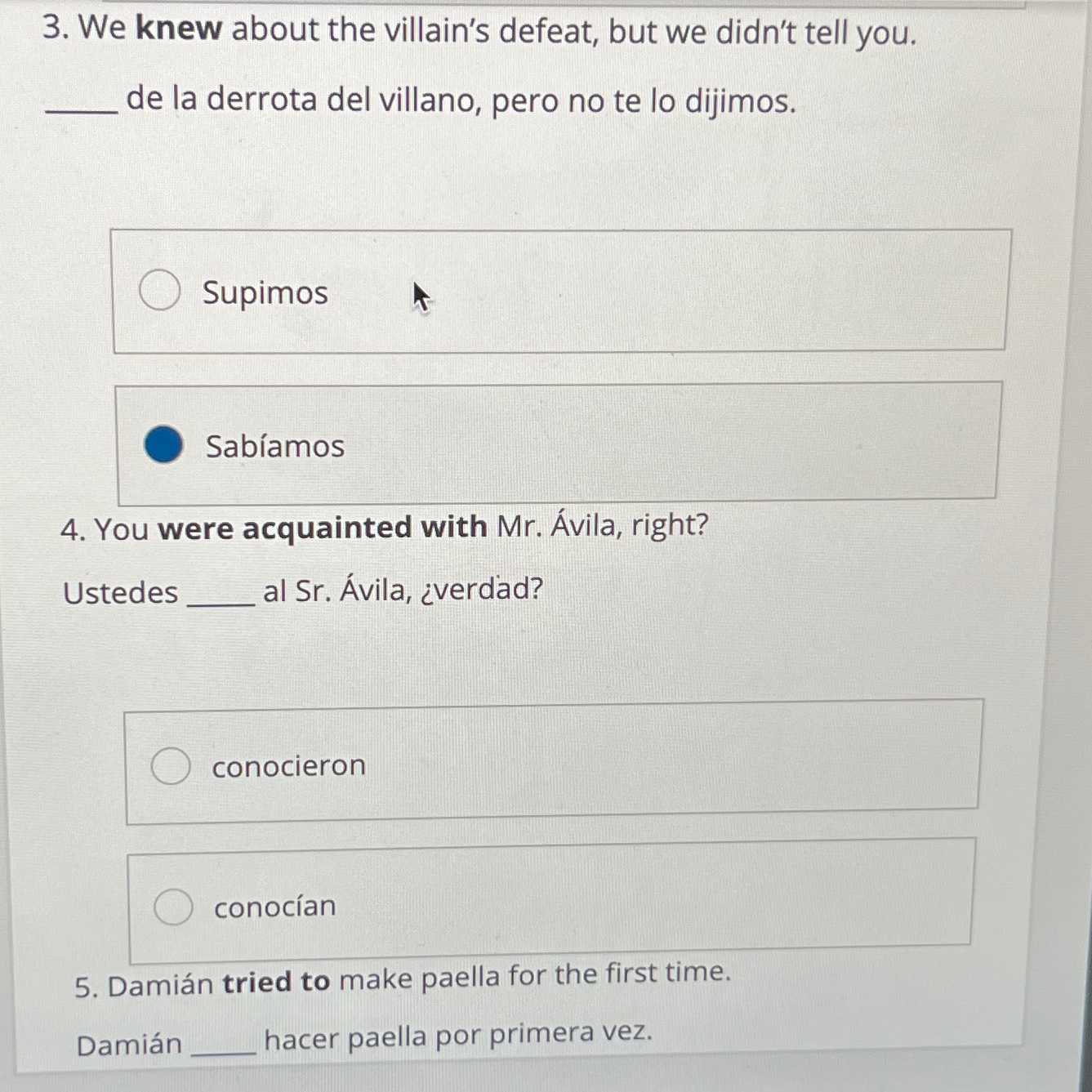 Solved We knew about the villain's defeat, but we didn't | Chegg.com
