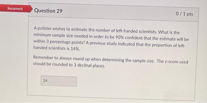Solved Partial Question 31 1/2 pts Determine the point | Chegg.com