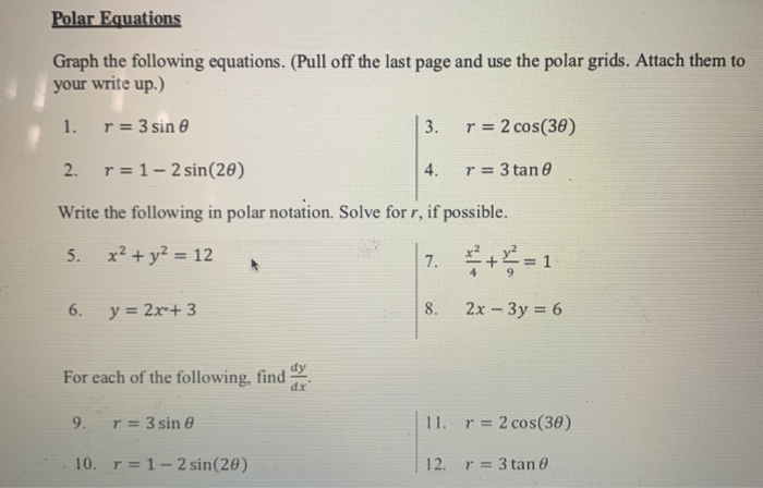 6.2 graphs of polar equations homework answers