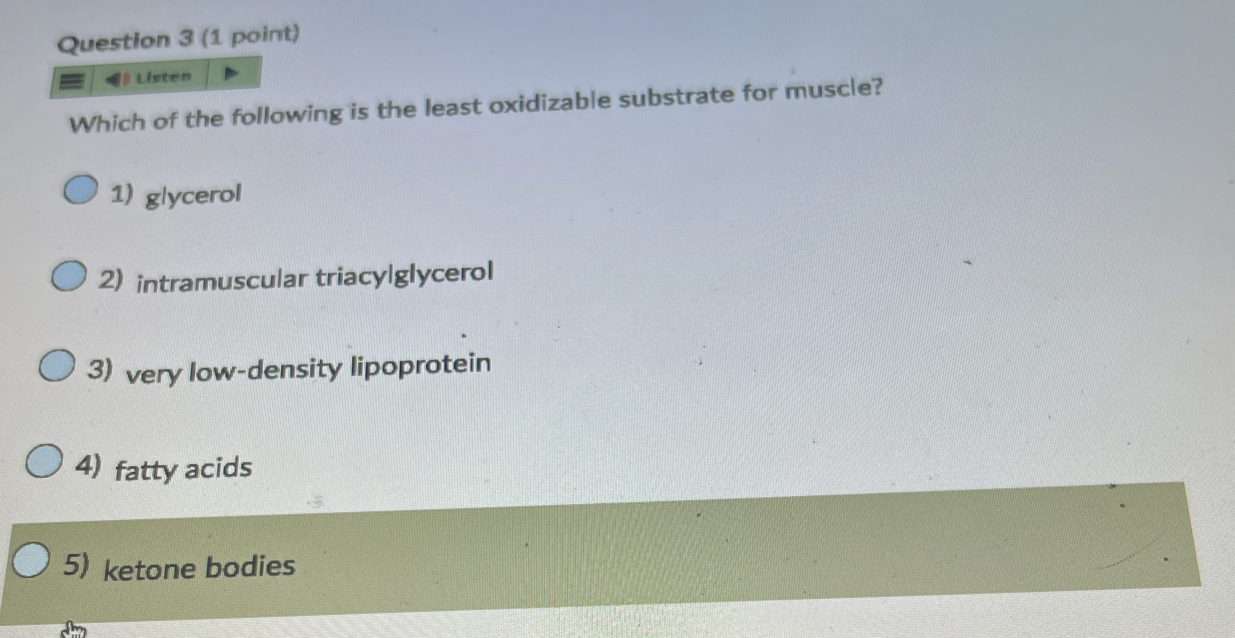 Solved Question 3 (1 ﻿point)Which of the following is the