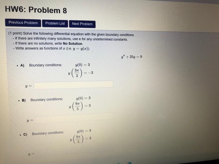 Solved HW6: Problem 8 Previous Problem Problem List Next | Chegg.com