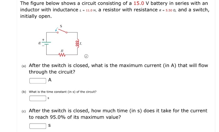 Solved The Figure Below Shows A Circuit Consisting Of A 15 0