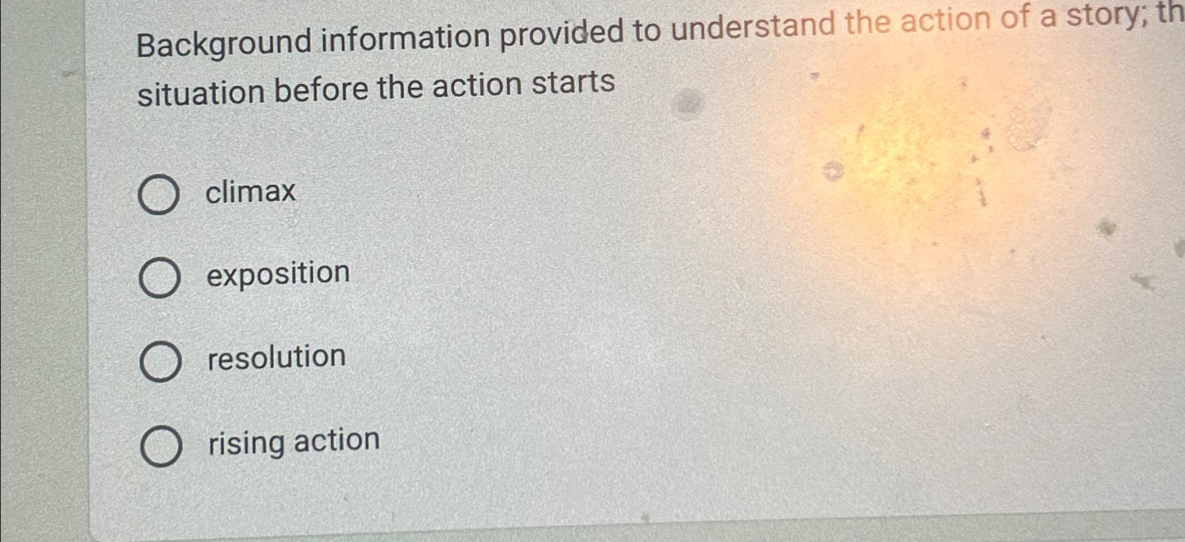 Solved Background information provided to understand the | Chegg.com