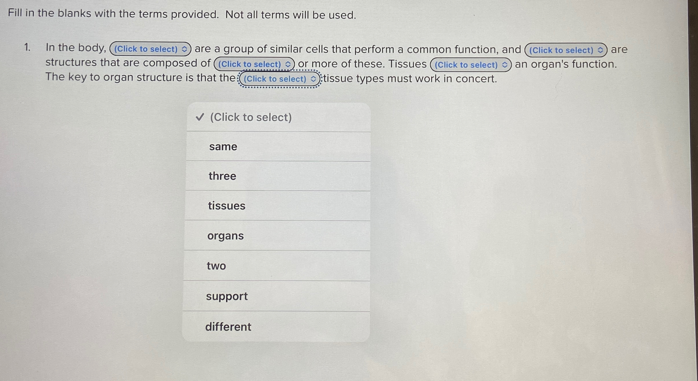 Solved Fill in the blanks with the terms provided. Not all | Chegg.com