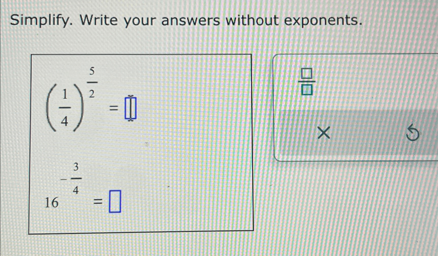 Solved Simplify. Write your answers without | Chegg.com