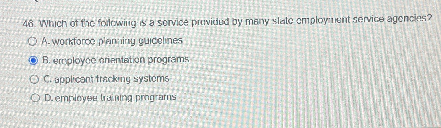 Solved Which of the following is a service provided by many | Chegg.com