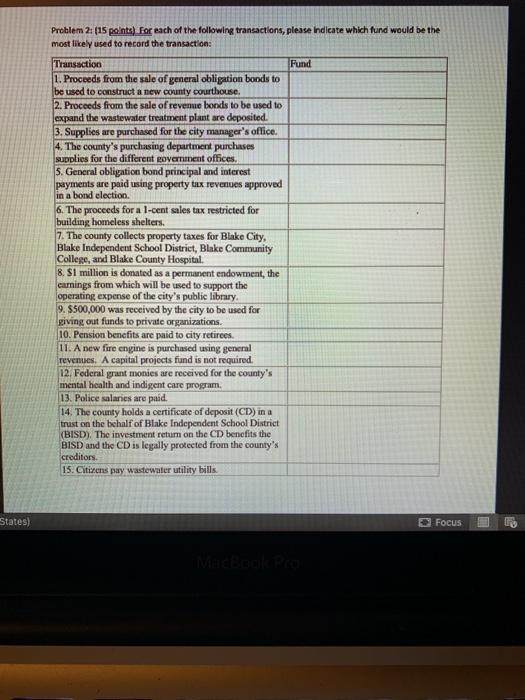 Solved Problem 2. (15 points for each of the following | Chegg.com