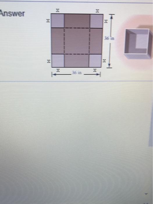 Solved An open box with a square bases to be made from a | Chegg.com