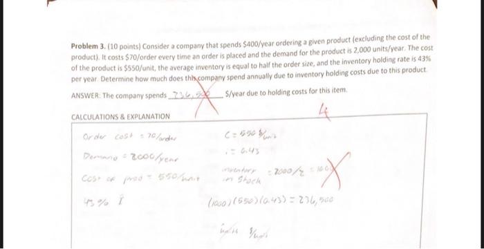 Solved Problem 3. (10 Points) Consider A Company That Spends | Chegg.com