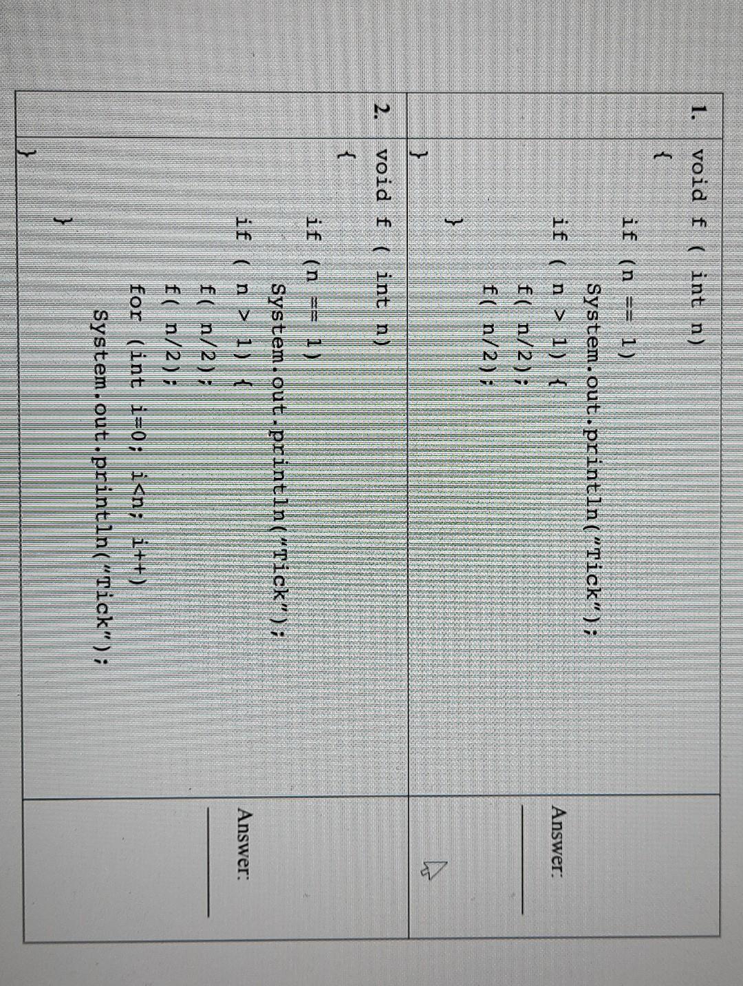 Solved Find the running time of the following code fragments | Chegg.com