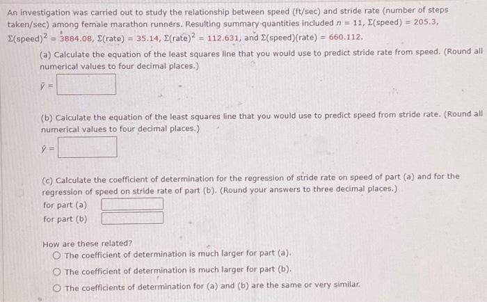 Solved An investigation was carried out to study the | Chegg.com